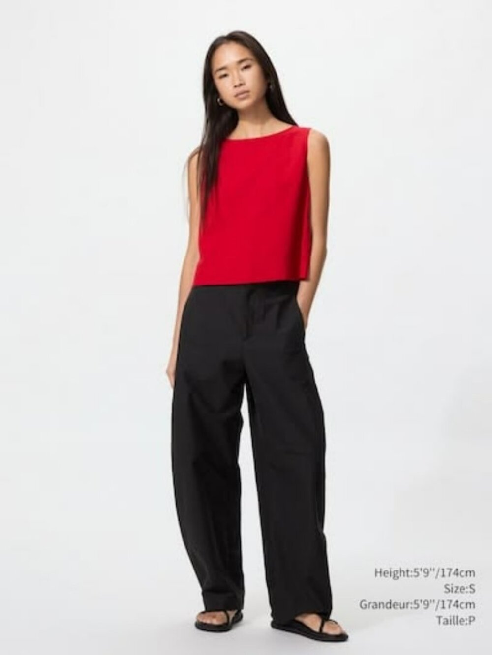 NWT Uniqlo Jersey Barrel Pants, Black, S